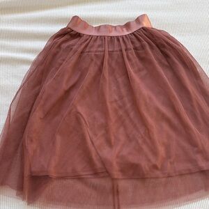 Express Copper Tulle A-Line Skirt